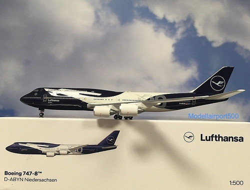 Herpa wings 500 boeing 747 - herpa, 747-8
