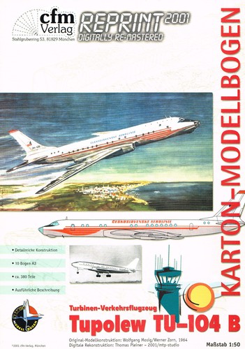 Tupolev 104 aereo - tu,